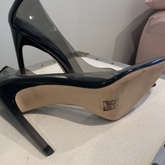Good American Women’s Cinder F*cking-Rella Pump Glass Size 10 - Picture 5 of 7